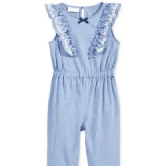 BNWT  First Impressions Flutter-sleeve Jumpsuit, Baby Girls (18 Months) - Picture 4 of 4